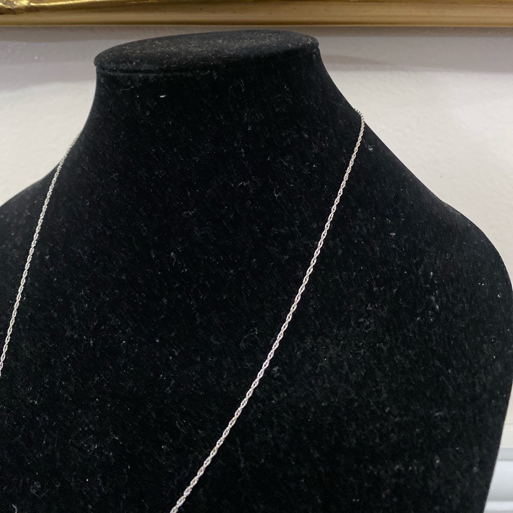 Vintage Stg Solid Sterling Silver Chain Necklace - image 2